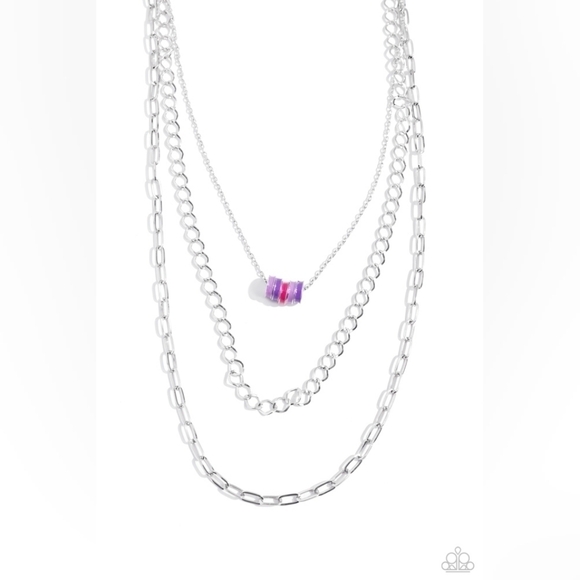 Silvet 3 tier‎ necklace set - Picture 1 of 4